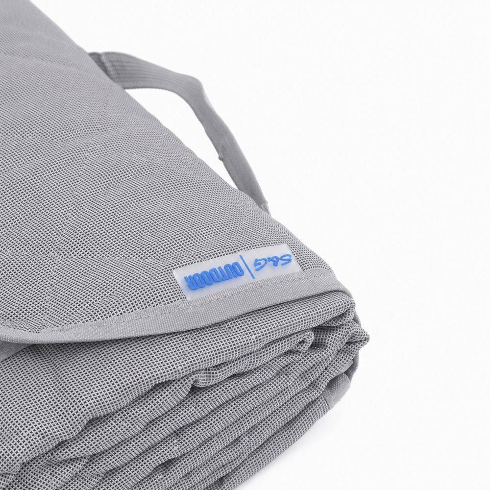 Coperta Picnic pieghevole idrorepellente Babet Grigio 140 x 180