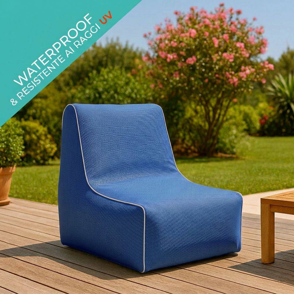 Divanetto Gonfiabile per Outdoor Babet Blu 70x90x70