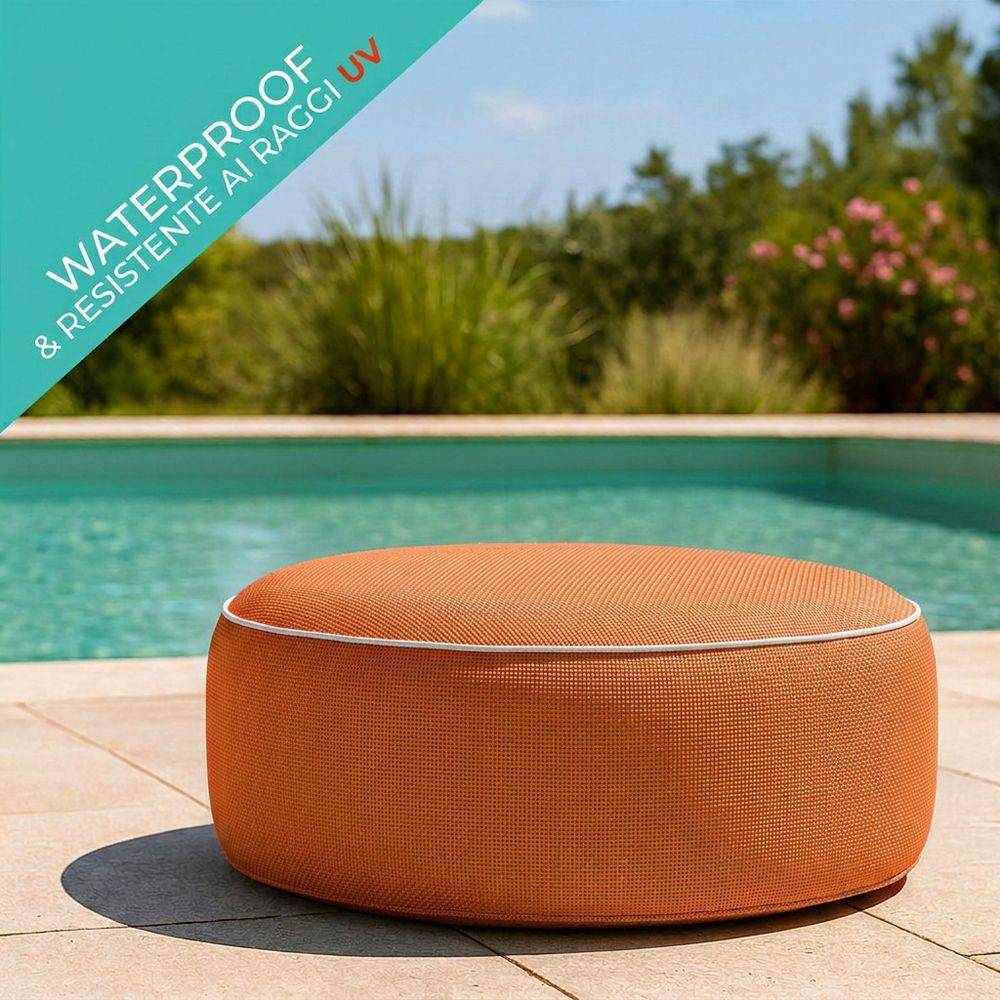 Pouf Gonfiabile per Outdoor Babet Arancio