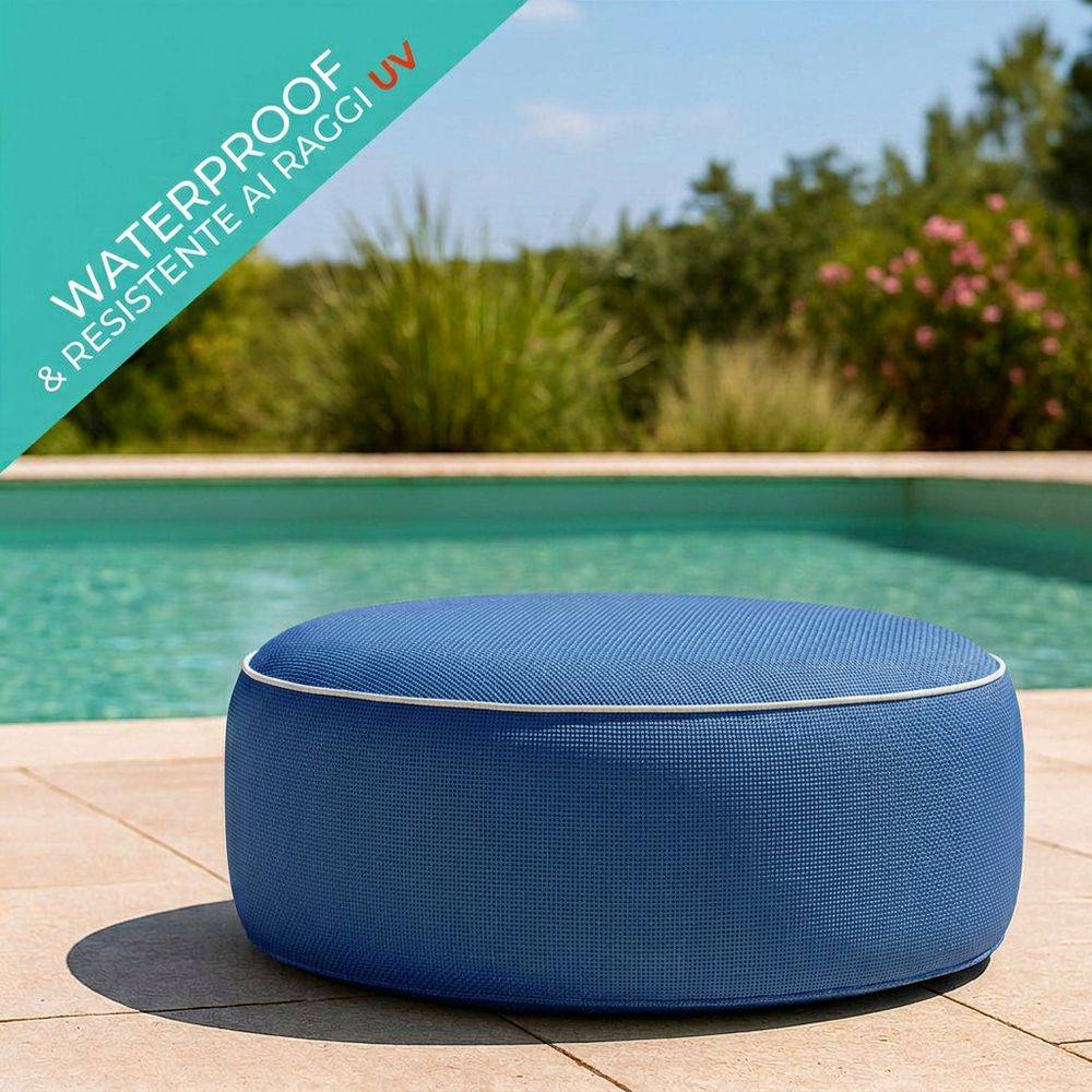 Pouf Gonfiabile per Outdoor Babet Blu