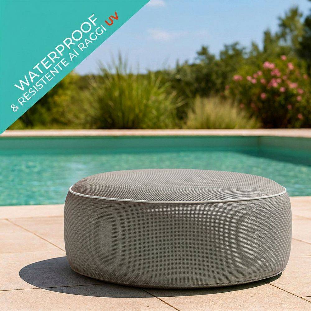 Pouf Gonfiabile per Outdoor Babet Tortora