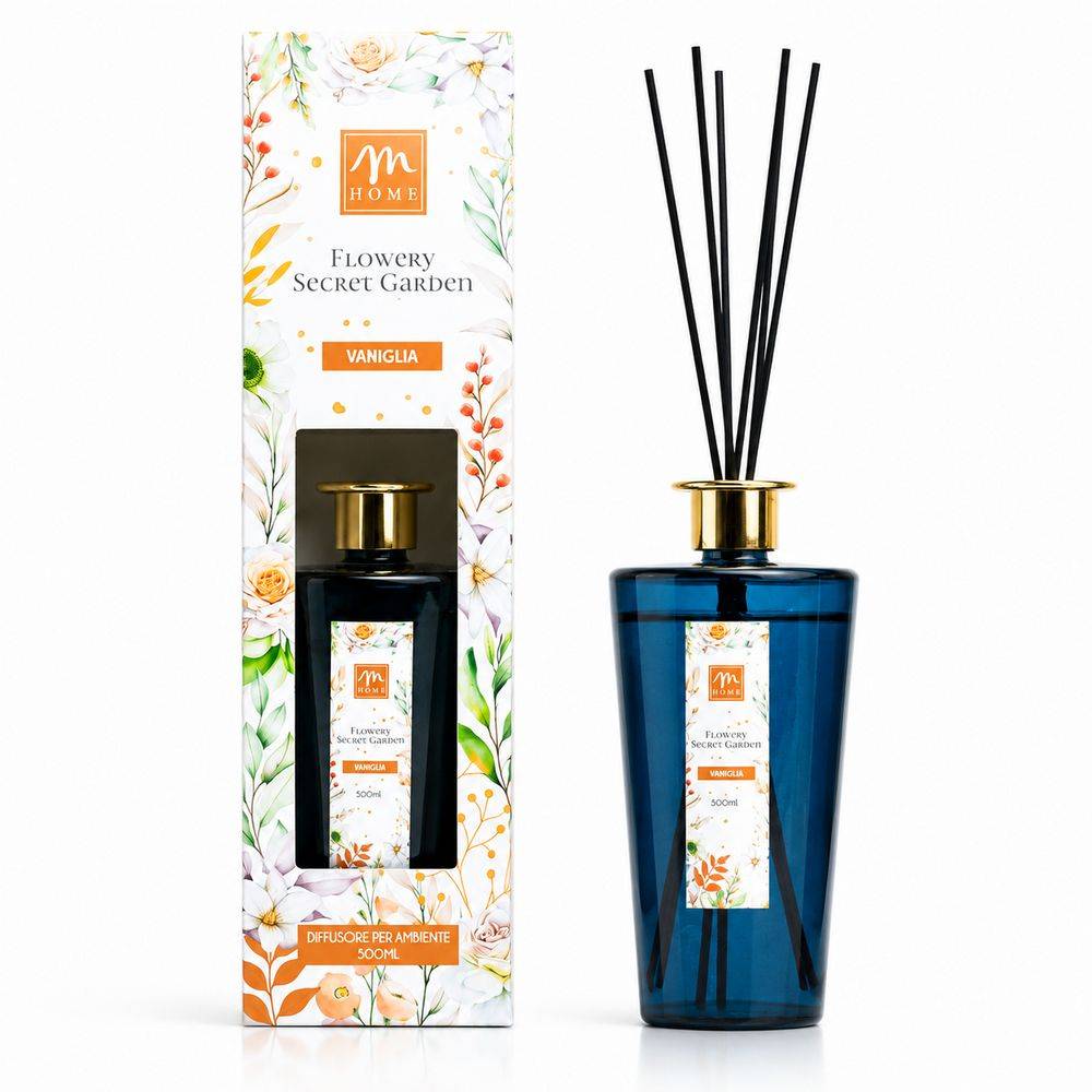 Diffusore di Fragranza in vetro Vaniglia 500 ml