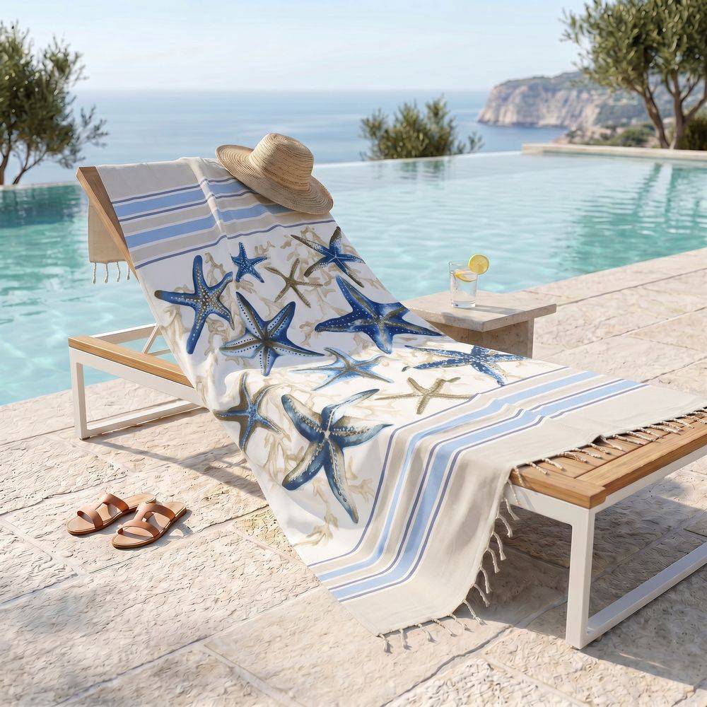 Fouta Telo Mare Stelle Marine 100x200