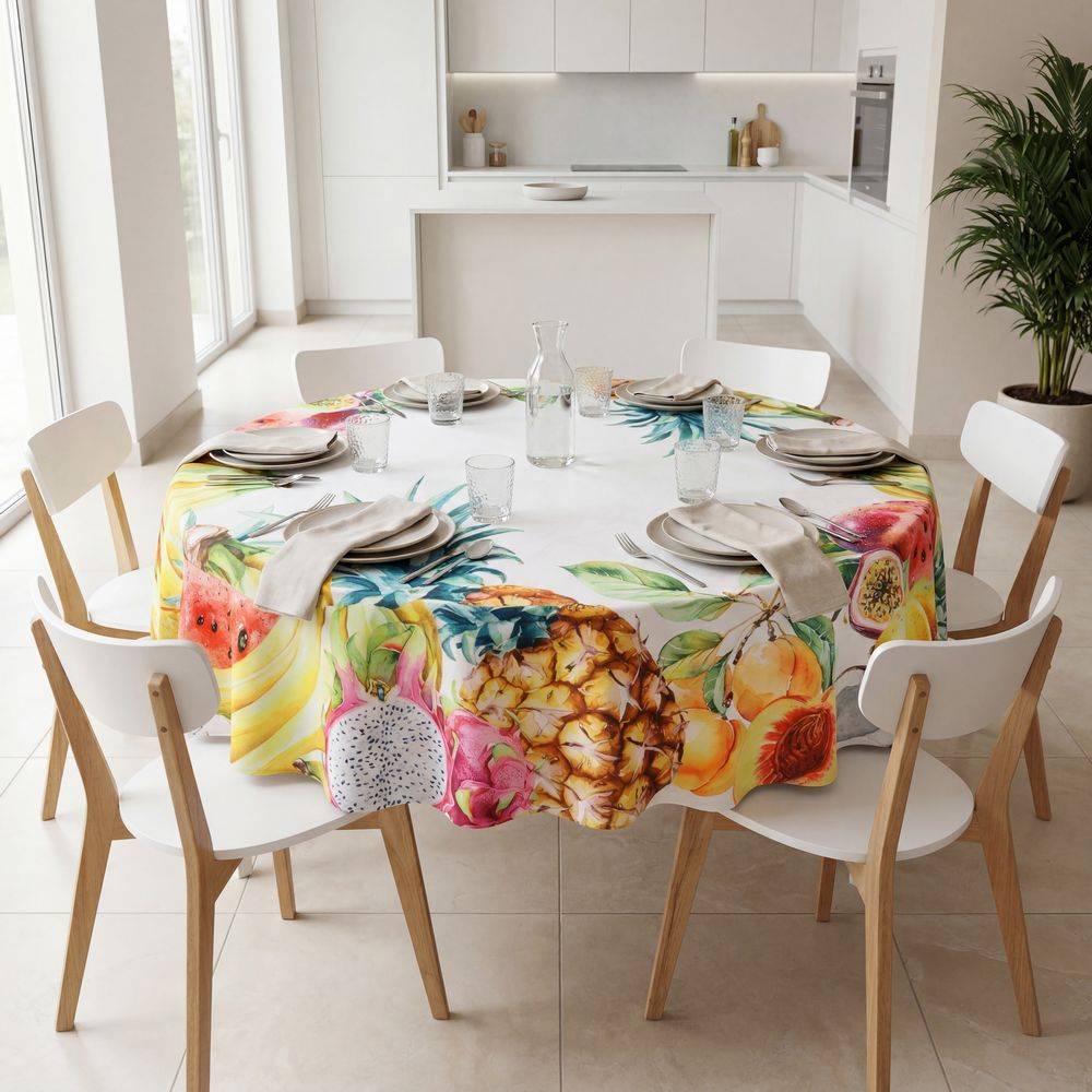 Tovaglia antimacchia Kiki Classic Frutta rotonda 180