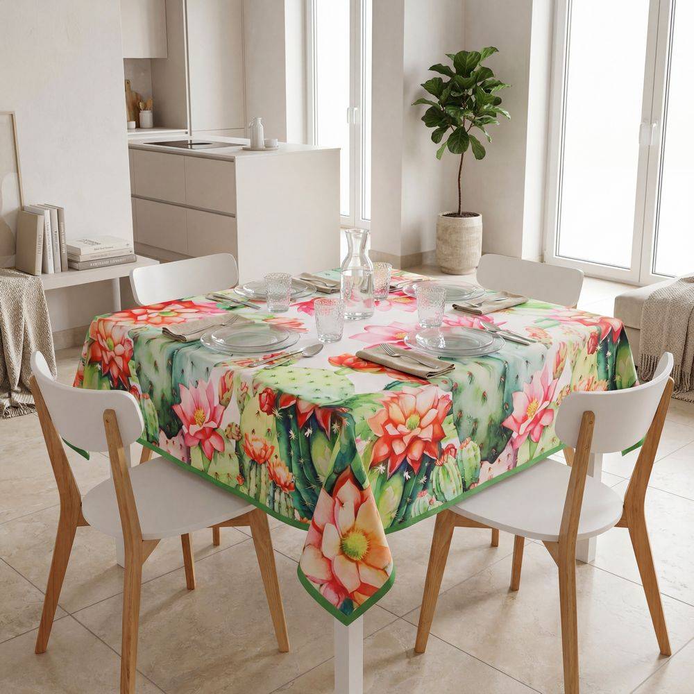 Tovaglia antimacchia Kiki Classic Cactus 140x140
