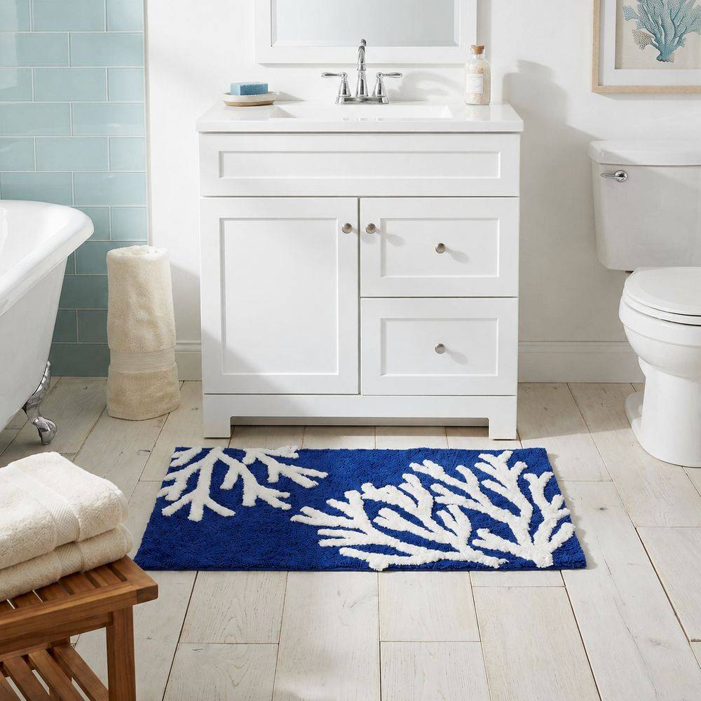 Tappeto Bay Coralli Blu in rilievo 50 x 80
