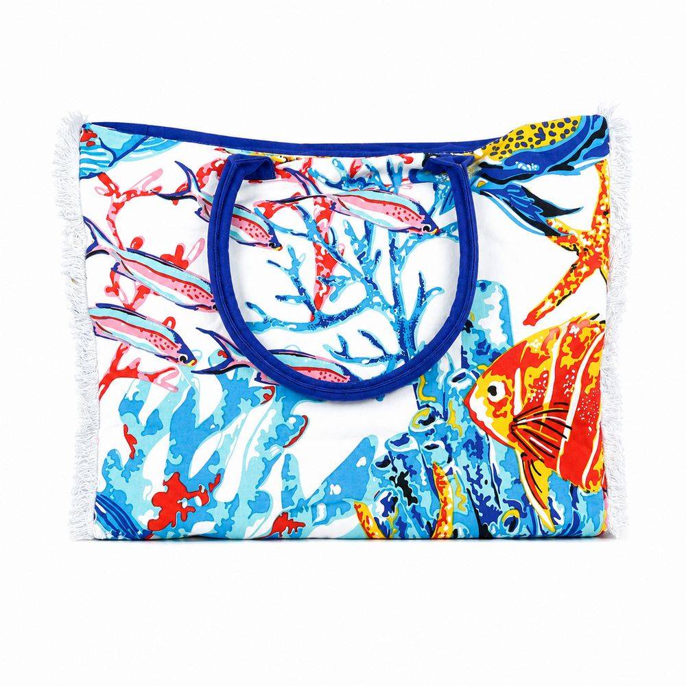 Borsa Spiaggia Multicolor Reef