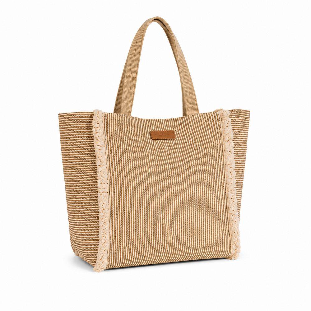 Borsa mare in Tessuto Varadero Beige