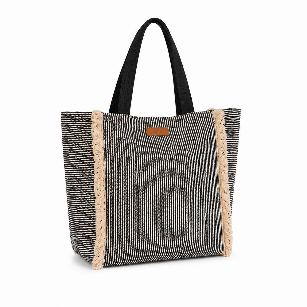 Borsa mare in Tessuto Varadero Nero