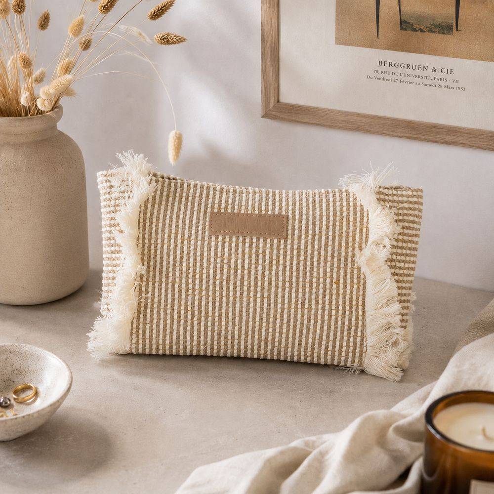 Pochette in Tessuto Varadero Beige 