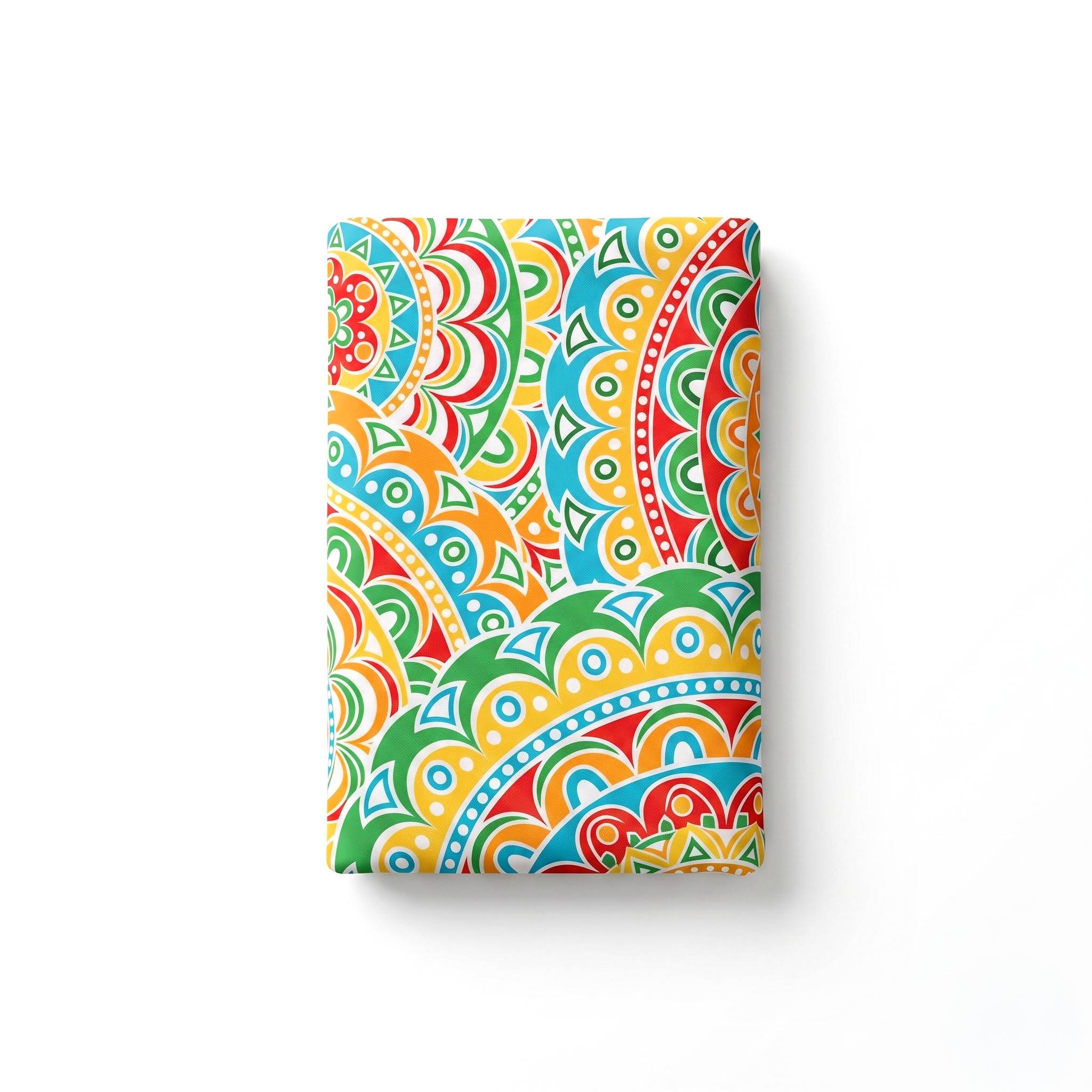 Telo mare per lettino con cuscino Procida Mandala Geometrico 80x190