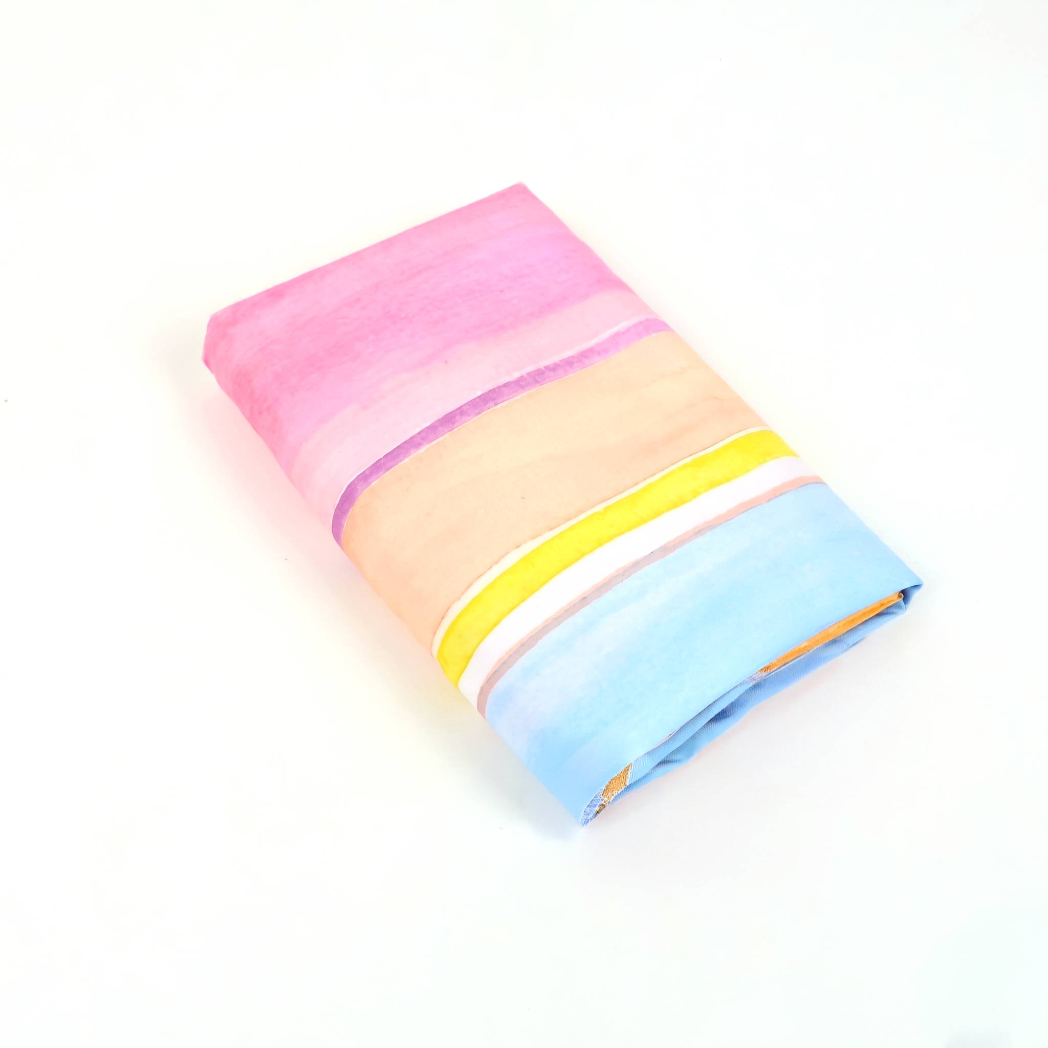 Telo mare per lettino con cuscino Procida Righe Colorate 80x190