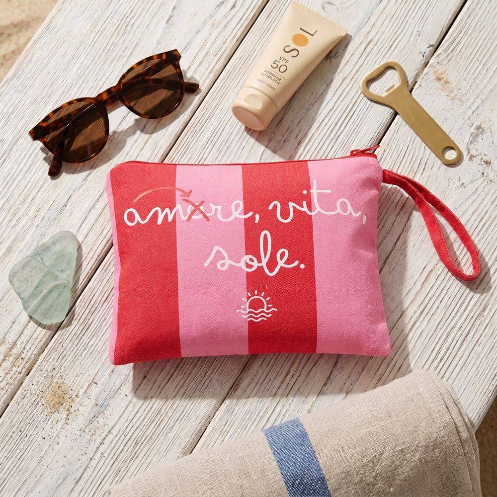 Pochette Amore Mare Rosso Rosa