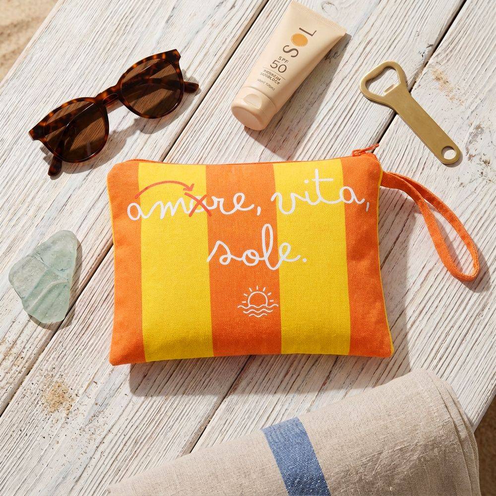 Pochette Amore Mare Arancio Giallo