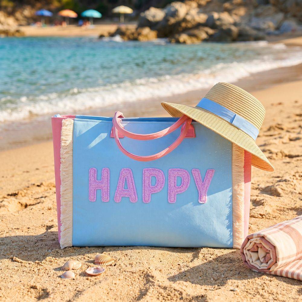 Borsa Mare San Andreas HAPPY Azzurra