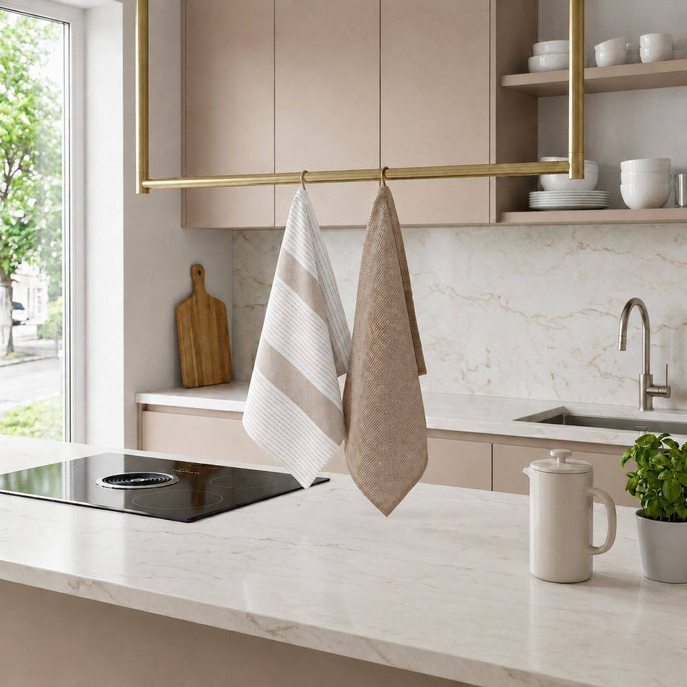 Set 2 Strofinacci Dash Beige