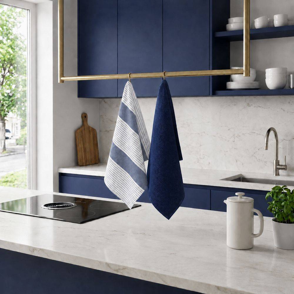 Set 2 Strofinacci Dash Blu Navy