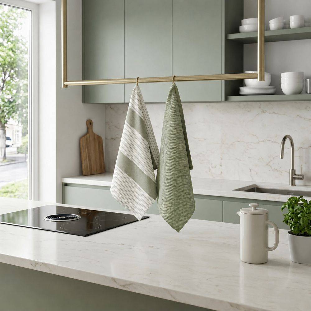 Set 2 Strofinacci Dash Verde Salvia
