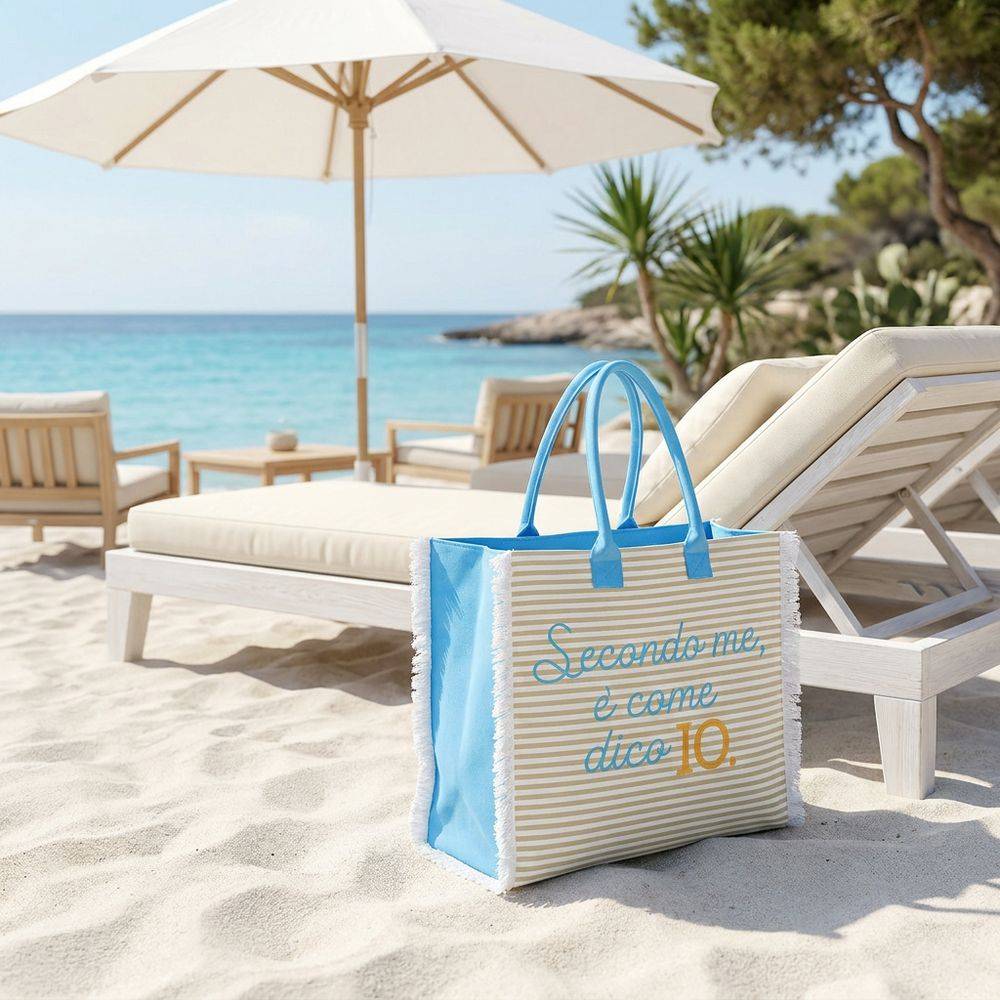 Borsa Mare con zip Secondo Me
