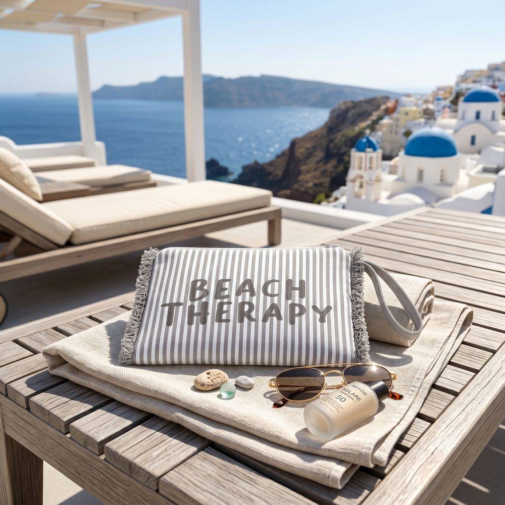 Pochette Beach Therapy Grigio