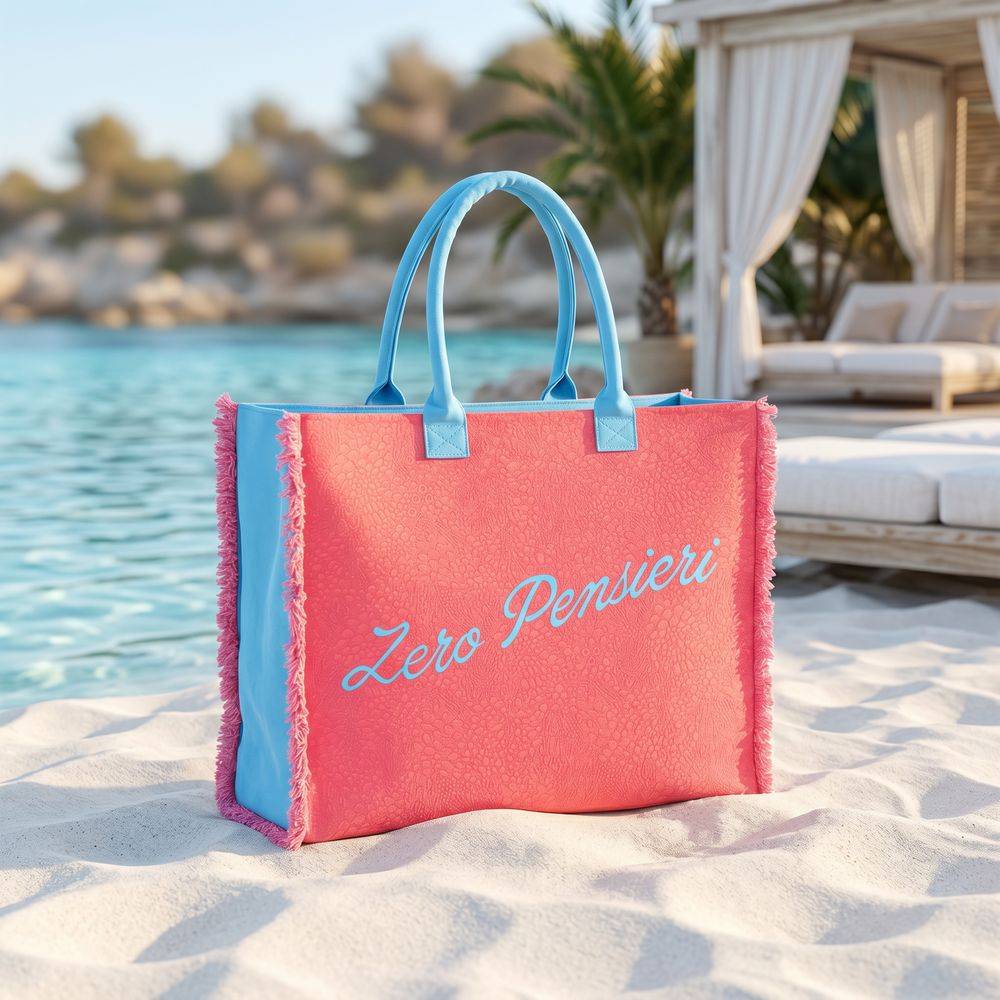 Borsa Mare con zip Zero Pensieri Fucsia