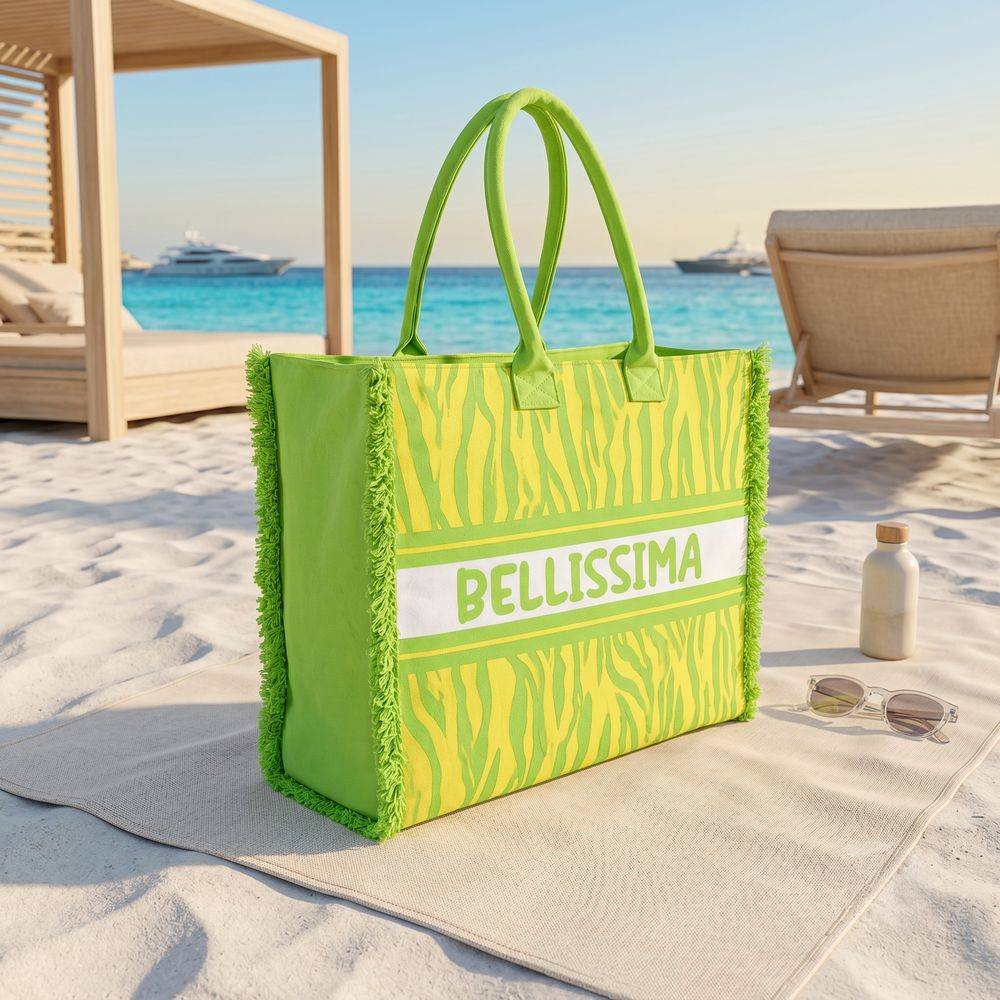 Borsa Mare con zip Bellissima Verde