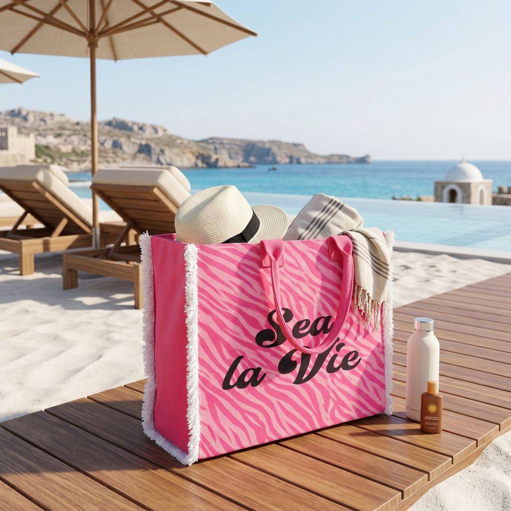 Borsa Mare con zip Sea La Vie Rosa