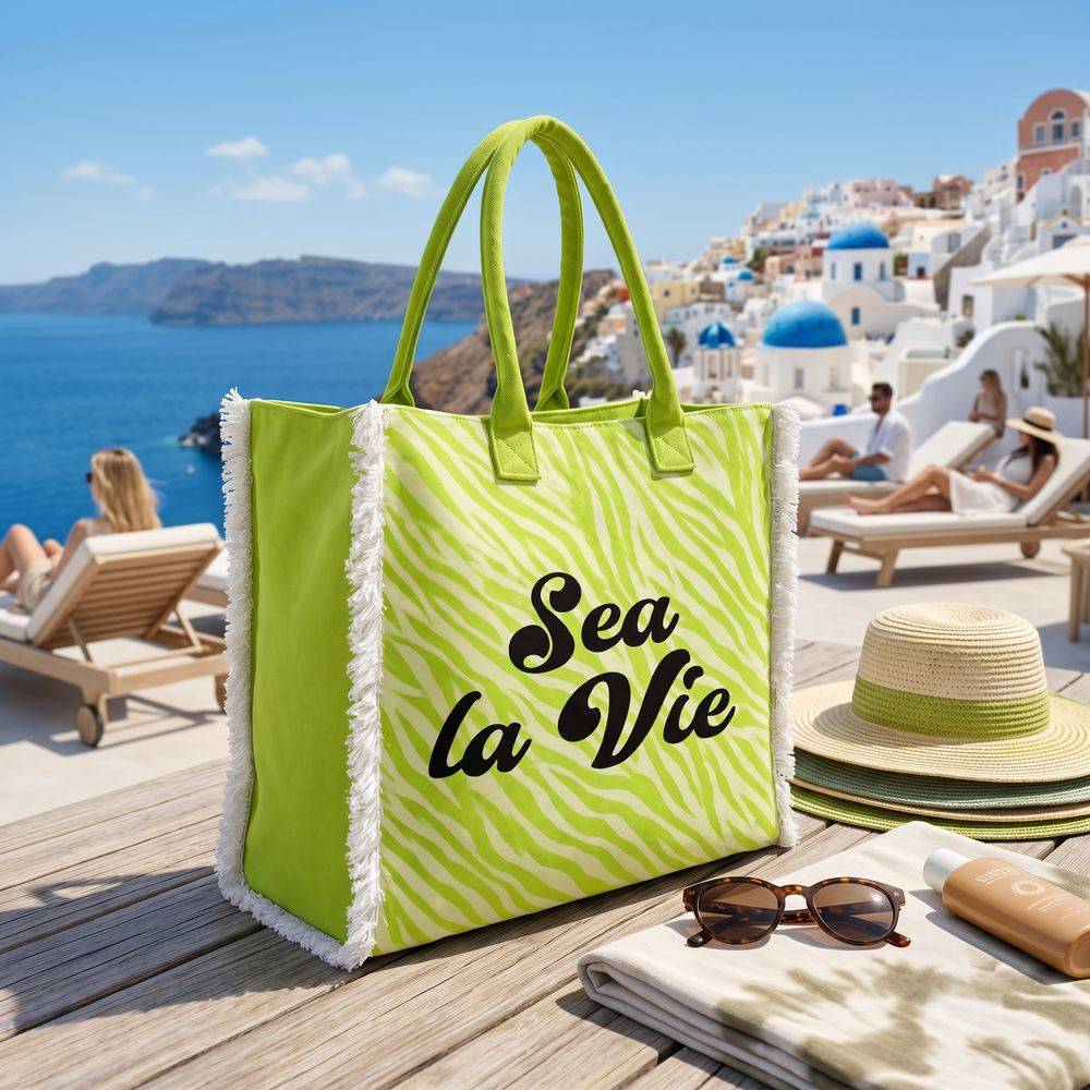 Borsa Mare con zip Sea La Vie Verde