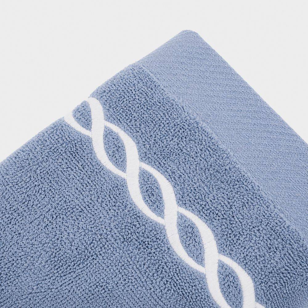 Telo bagno spugna Loft ricamato Blu