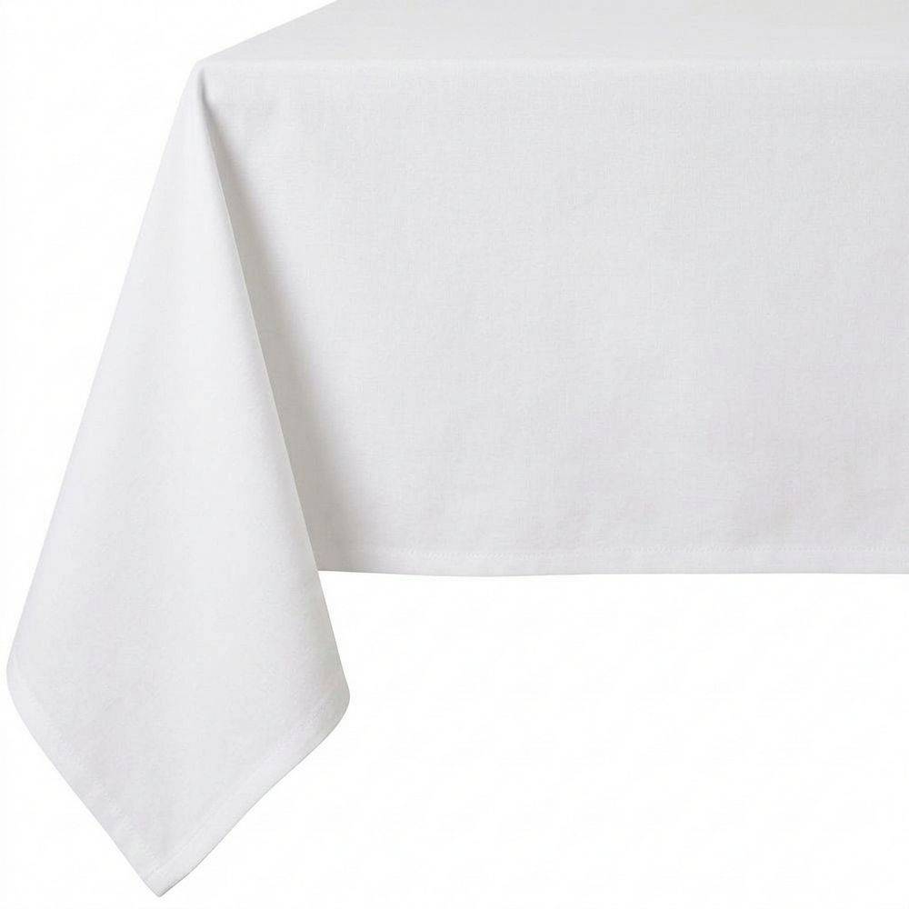 Tovaglia su misura 100% Cotone Panama Cavalieri Bianco