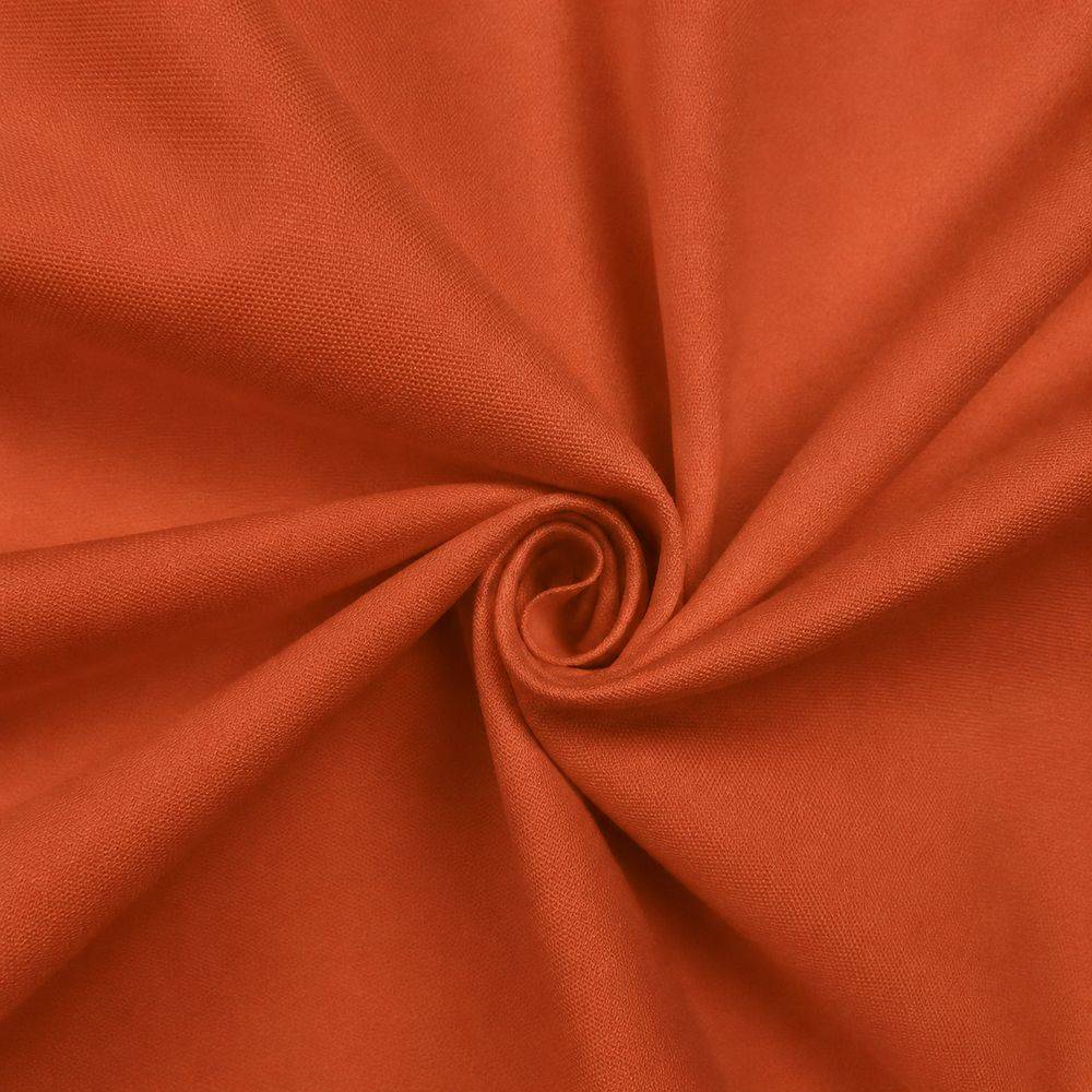 Tessuto a metro 100% Cotone Panama tinto in filo Cavalieri Mattone H 280