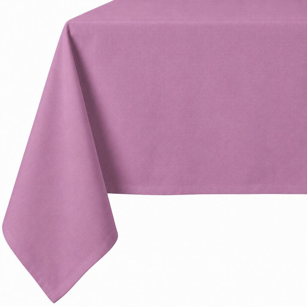 Tovaglia su misura 100% Cotone Panama tinto in filo Cavalieri Malva