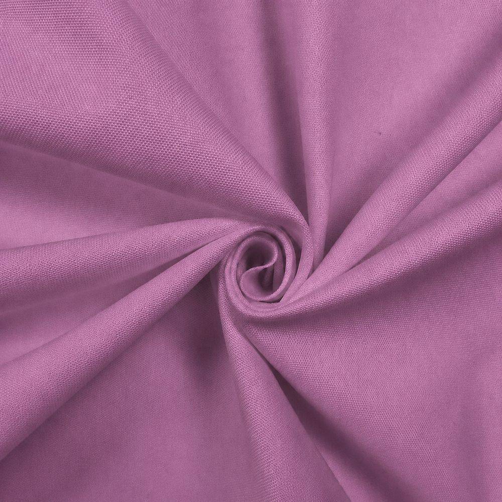 Tessuto a metro 100% Cotone Panama tinto in filo Cavalieri Malva H 280