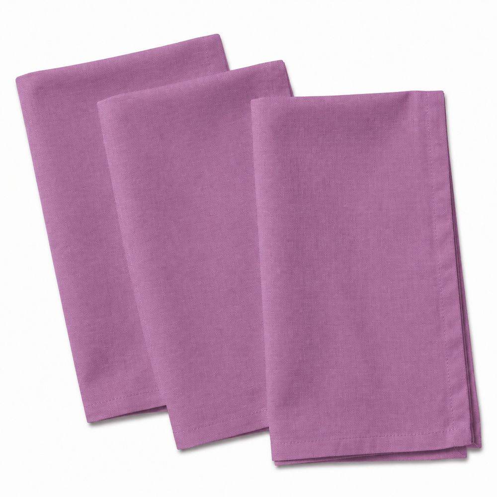 Tovagliolo su misura 100% Cotone Panama tinto in filo Cavalieri Malva