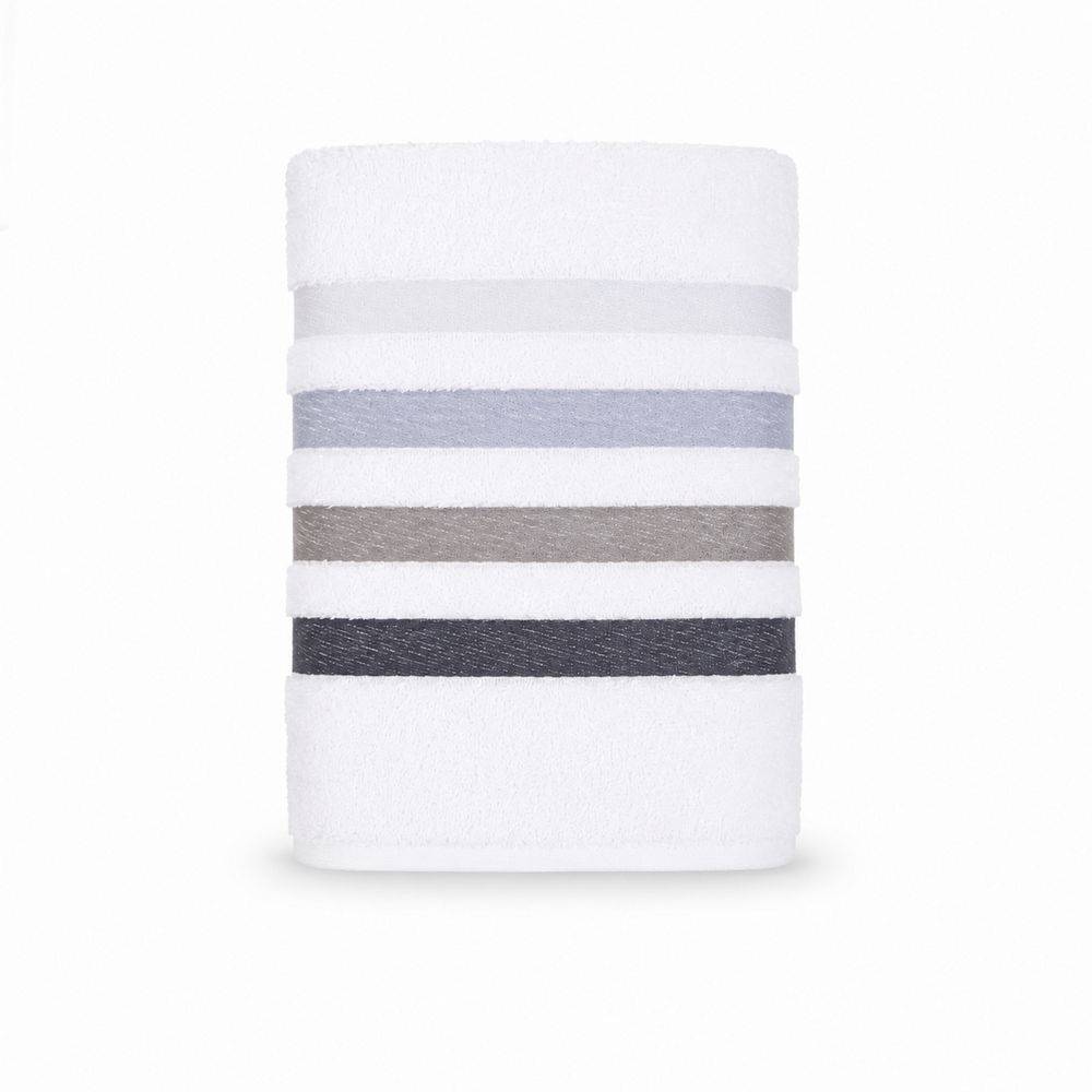 Coppia Asciugamani in spugna Colorful Bianco