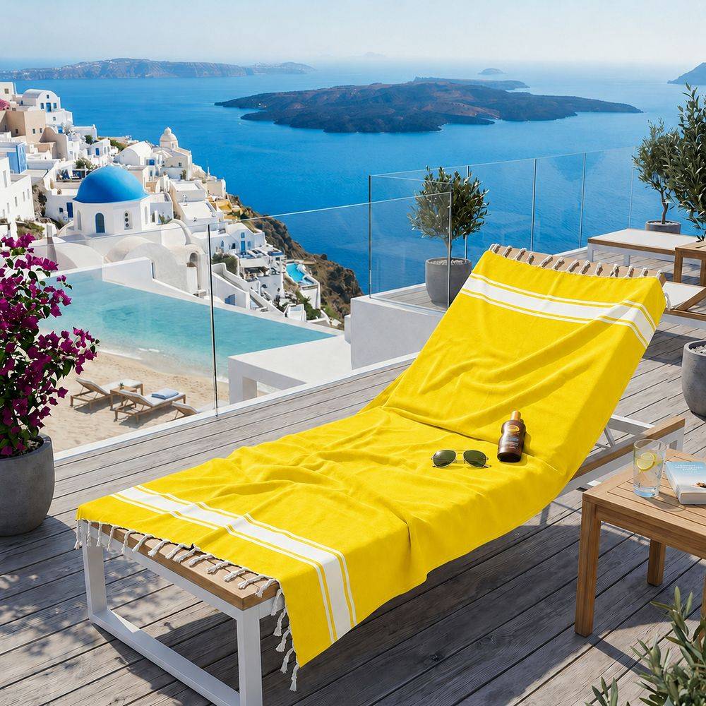 Fouta telo mare Jolie Classic Giallo 100 x 200