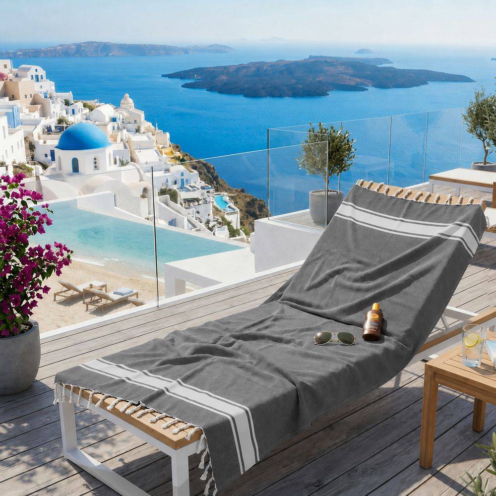 Fouta telo mare Jolie Classic Antracite 100 x 200