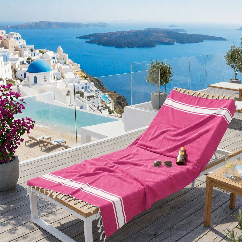 Fouta telo mare Jolie Classic Fuxia 100 x 200