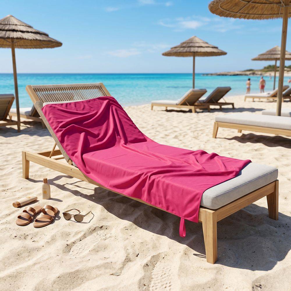 Telo Mare Pareo microfibra Fucsia 90 x 170