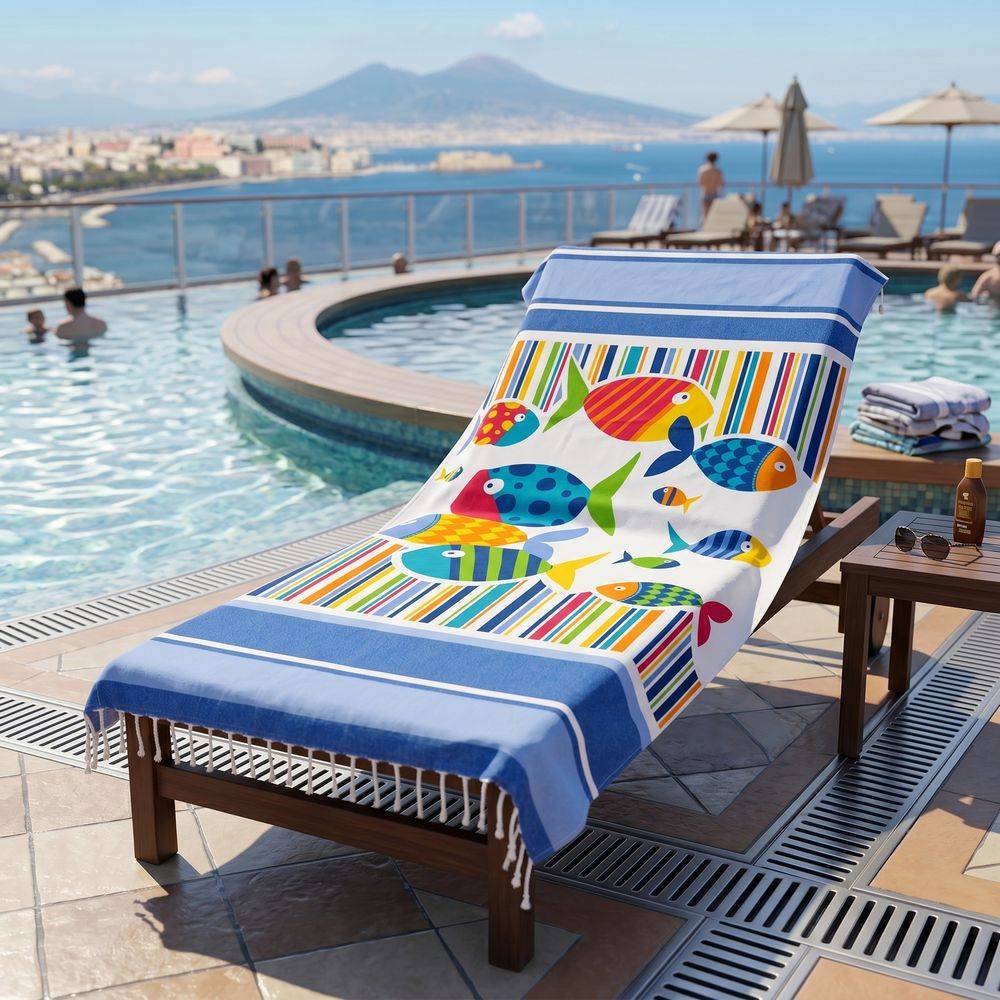 Fouta Telo Mare Pesci color 100 x 200