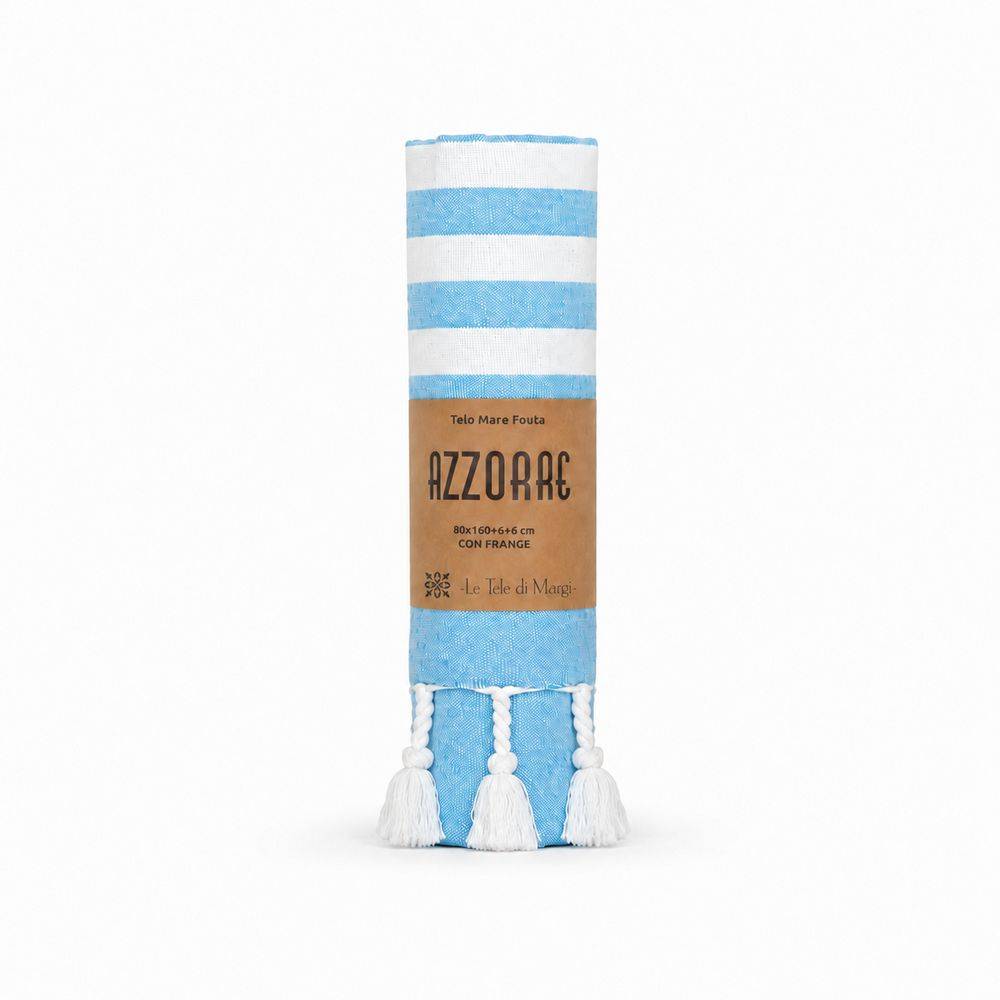 Fouta Telo Mare Azzorre Azzurro 80 x 160