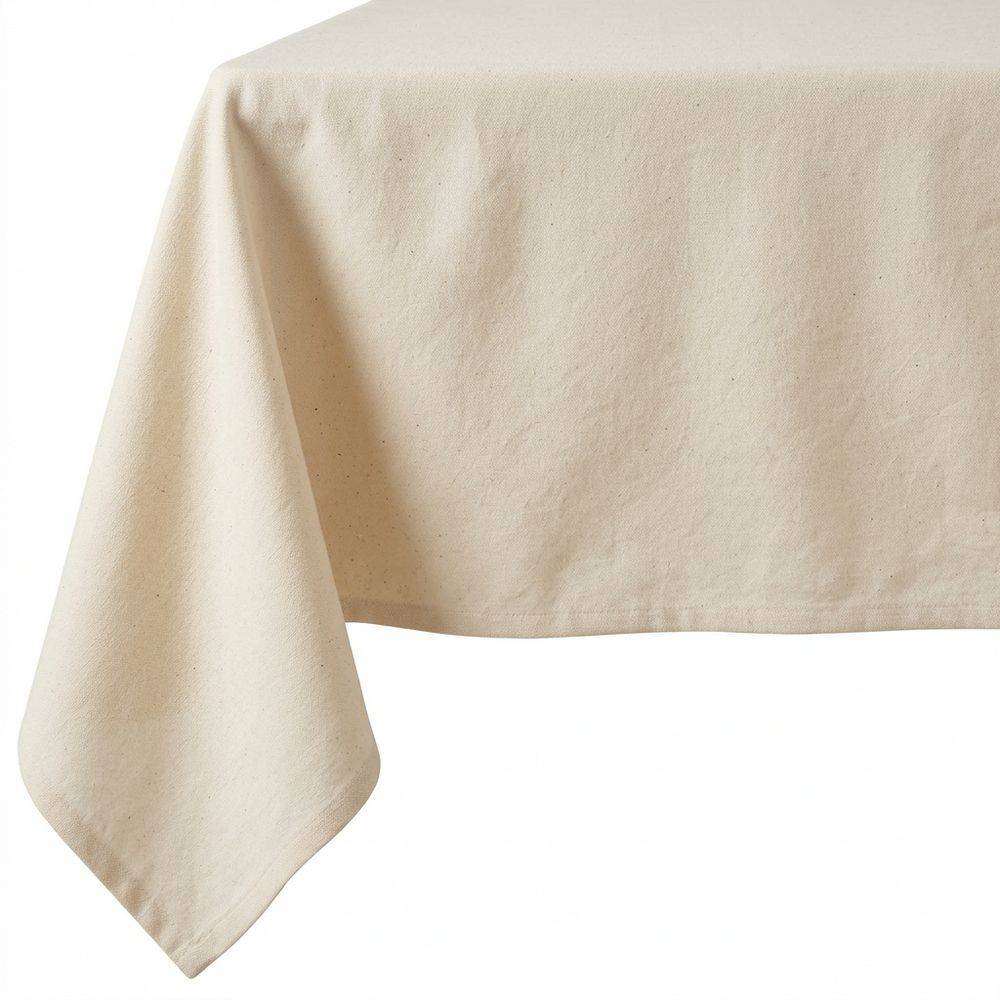 Tovaglia su misura 100% Cotone grezzo Panama Cavalieri Panna