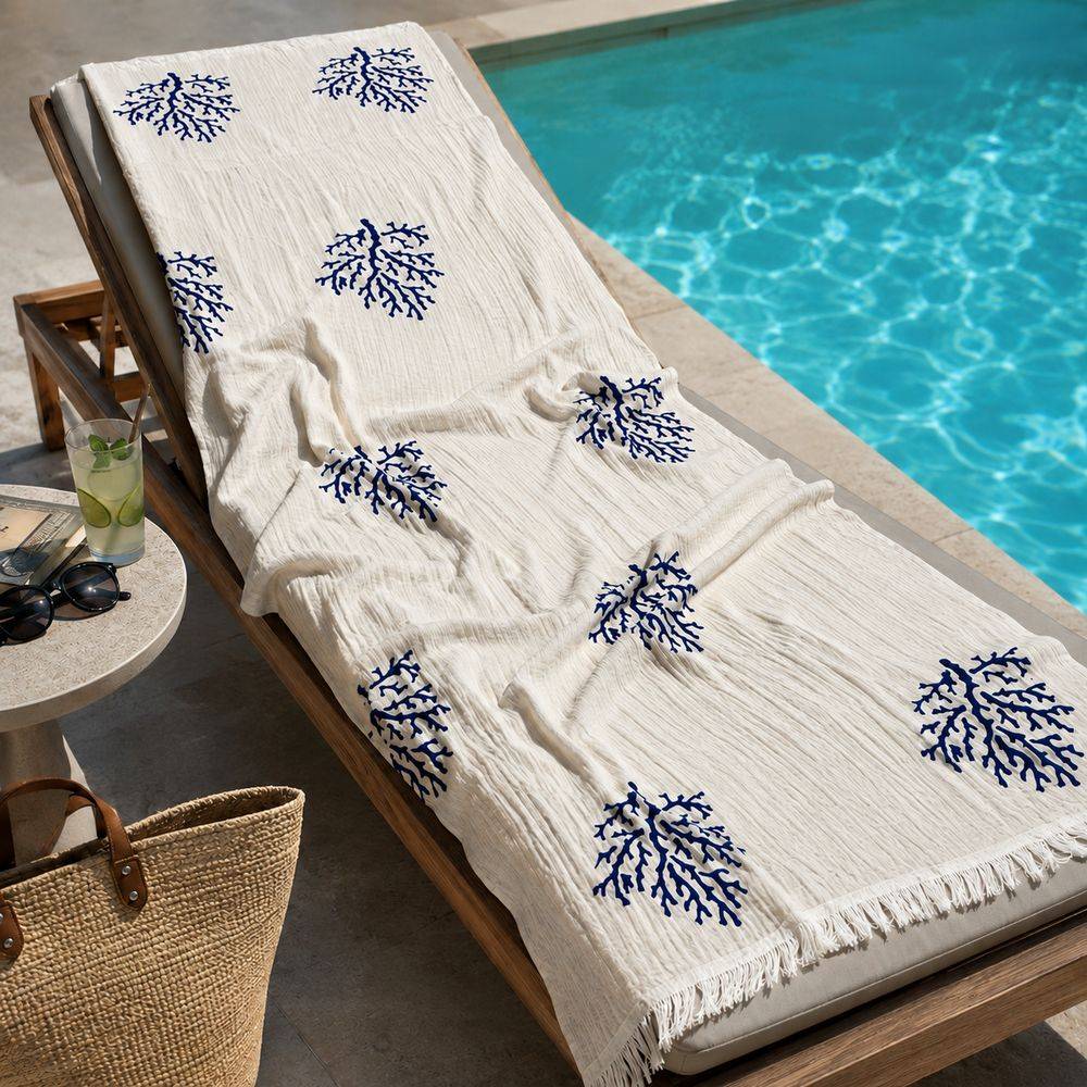 Telo Mare Peshtemal Corallo Blu 100 x 180