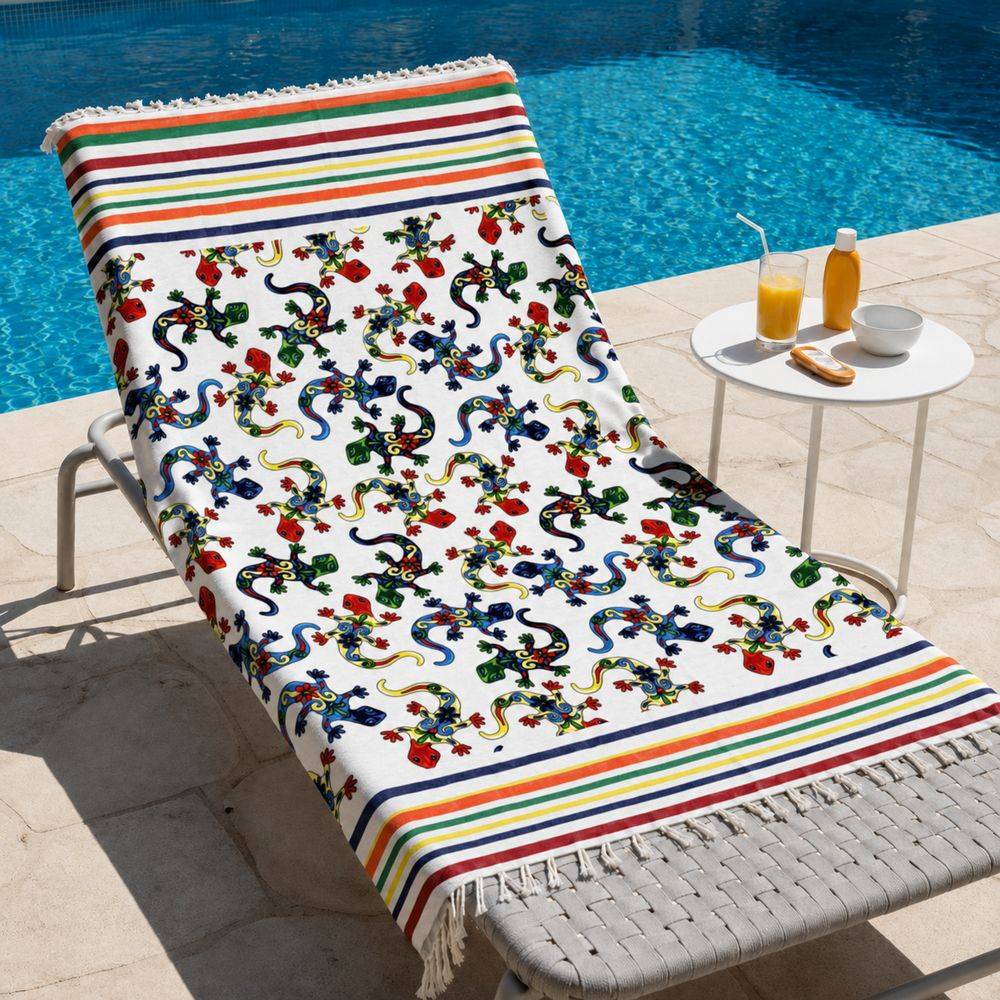 Fouta Telo Mare Mozambico geki multicolor 90 x 190
