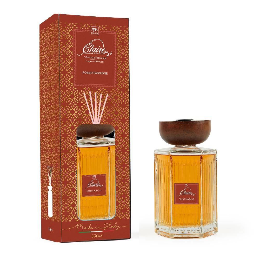 Diffusore di Fragranza in vetro Rosso Passione Clara 1000 ml