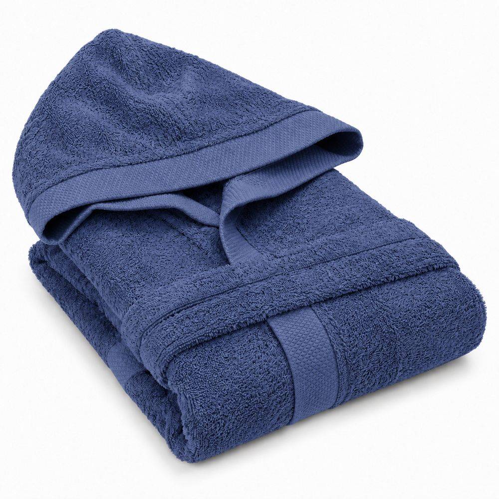 Accappatoio con cappuccio Elegant Blu