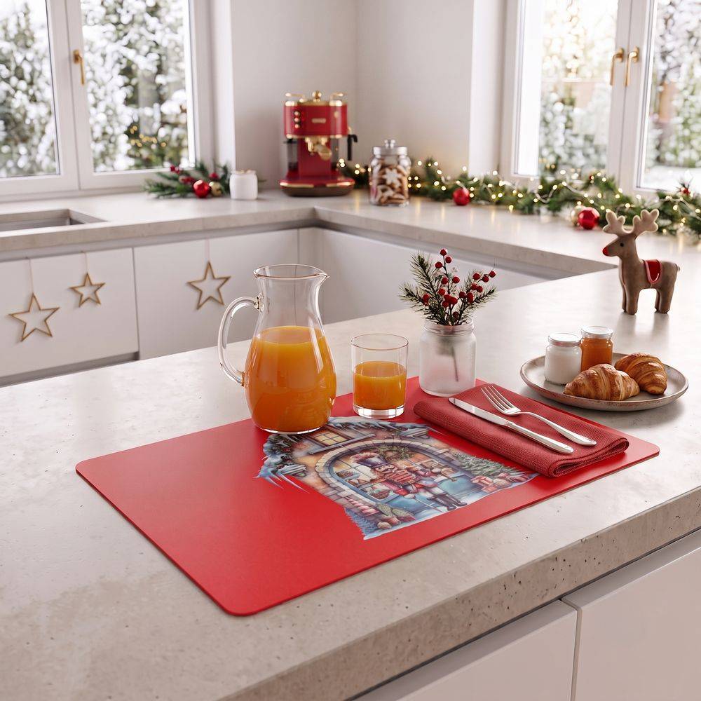 Tovaglietta Americana XMAS Vienna in PVC Casetta Schiaccianoci