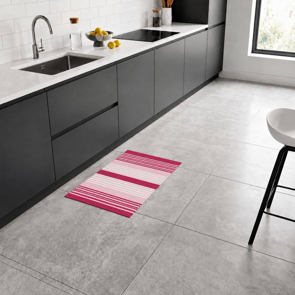 Tappeto antiscivolo Delfi cordura Rosa 50x80