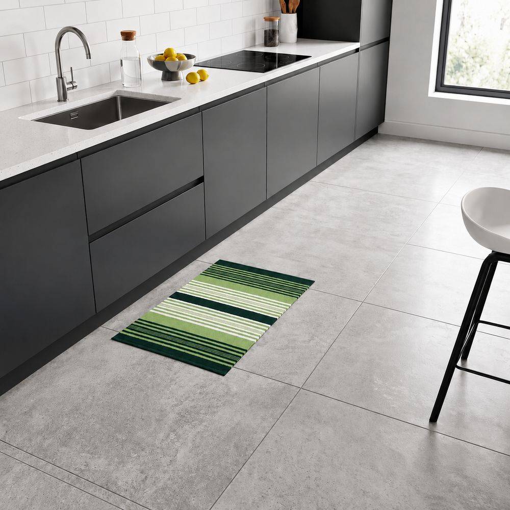 Tappeto antiscivolo Delfi cordura Verde 50x80