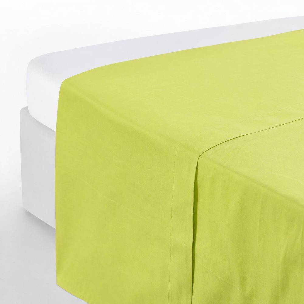 Completo Lenzuola Volant Joli Verde esotico Matrimoniale